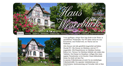 Desktop Screenshot of haus-weserblick.de