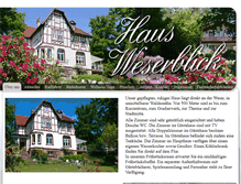 Tablet Screenshot of haus-weserblick.de